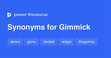 gimmick thesaurus